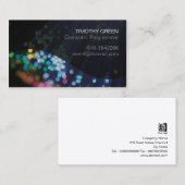 Computer Programmeur Kleurrijke Vezel Optische Lic Visitekaartje (Voorkant / Achterkant)