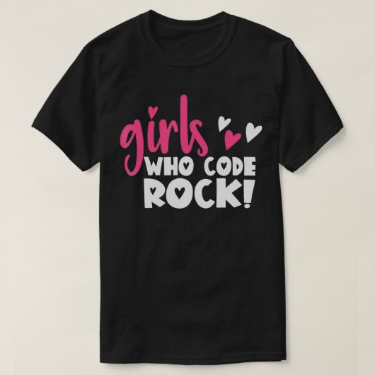 Computer Programmeur Meisjes Codering Web Designer T-shirt (Design voorkant)