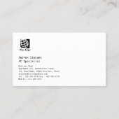 Computer Programmeur Technische Circuits Cutaway Visitekaartje (Achterkant)