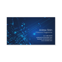 Computer Programmeur Visitekaartje Lichte Kringen