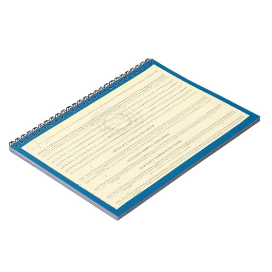 Computer Programming Punch Cards Notebook Notitieboek (Linkerzijde)