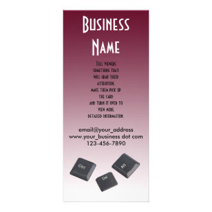 Computer reboot Sleutels foto sjabloon Reclamekaart