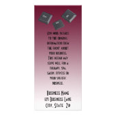 Computer reboot Sleutels foto sjabloon Reclamekaart (Achterkant)