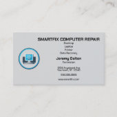 Computer Repair Data Recovery Computer Builder Visitekaartje (Voorkant)