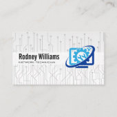 Computer Repair-Logo | technicus Visitekaartje (Voorkant)