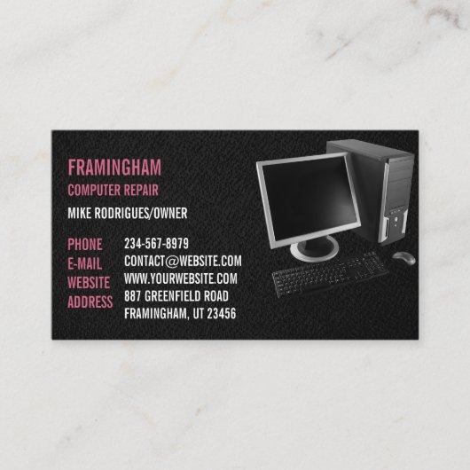 Computer Repair Professional-Visitekaartje Visitekaartje (Voorkant)