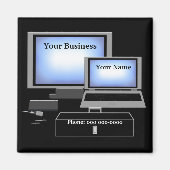 Computer Repair Service Magnet (Voorkant)