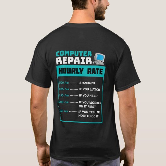Computer Repair Shirt (Achterkant)