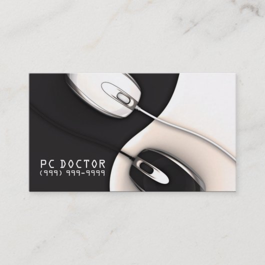 Computer Repair, technologie, laptopVisitekaartjes Visitekaartje (Voorkant)