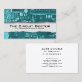 Computer Repair Visitekaartje elektronische circui (Voorkant / Achterkant)