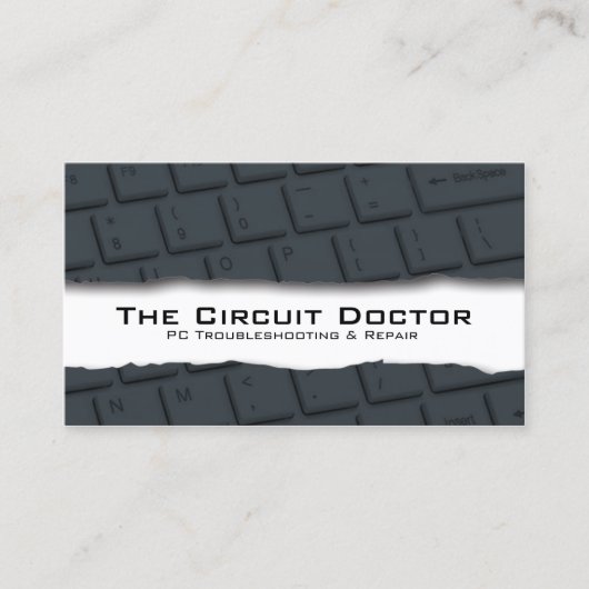 Computer Repair Visitekaartje Tearaway (Voorkant)