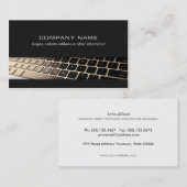 Computer Repair: zwart toetsenbord voor technicus Visitekaartje (Voorkant / Achterkant)