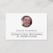 Computer Repairs met foto van houder Visitekaartje (Voorkant)