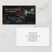 Computer Reparatie PC Moederbord Circuits Visitekaartje (Voorkant / Achterkant)