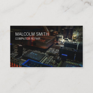 Computer Reparatie PC Moederbord Circuits Visitekaartje