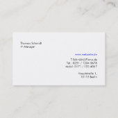 Computer-Reparatur-Techniker-Visitenkarte Visitekaartje (Achterkant)