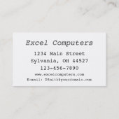 Computer Sales & Service Visitekaartje (Achterkant)