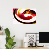 Computer Schilderen Digitale Abstracte Cirkels Pos Poster (Thuiskantoor)