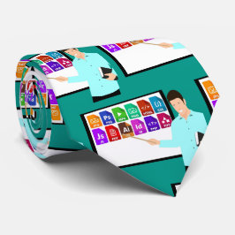 Computer School Teacher Necktie Stropdas