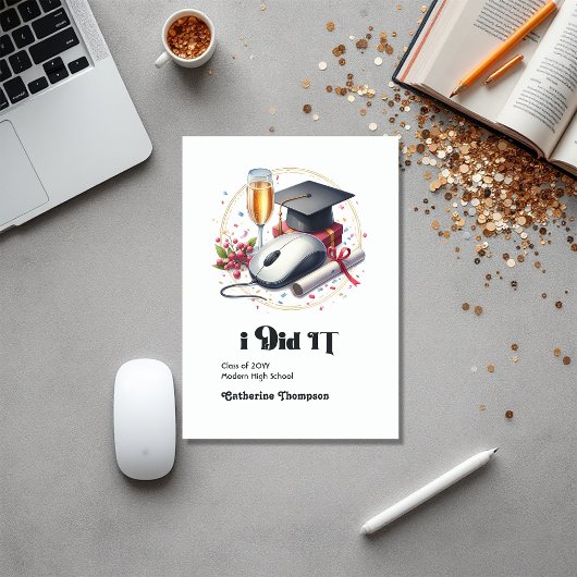 Computer Science and Information Afstuderen Foto Aankondiging