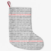 Computer Science Binary (Black and Red) Stocking Kleine Kerstsok (Voorkant)