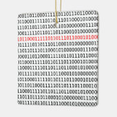 Computer Science Binary Code Black Red Kerstmis Keramisch Ornament (Links)
