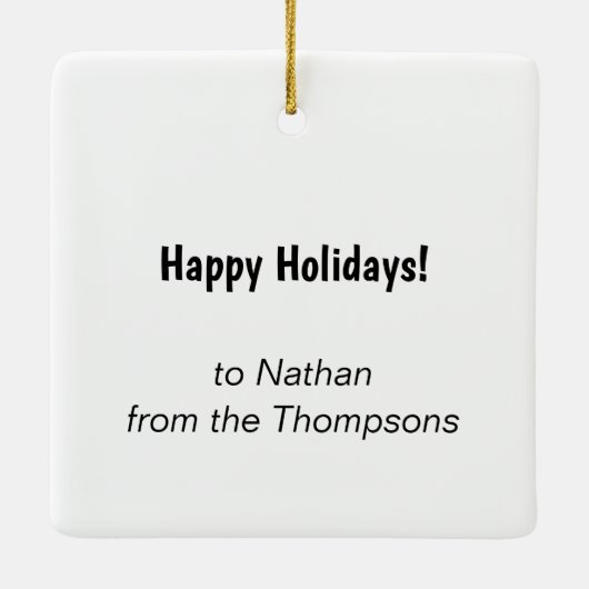 Computer Science Binary Code Black Red Kerstmis Keramisch Ornament (Achterkant)