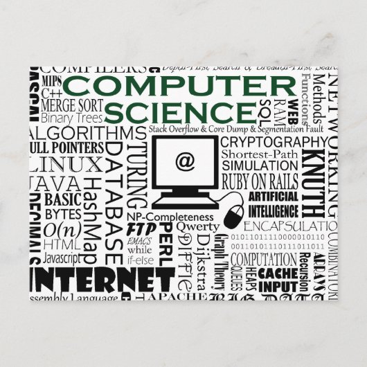Computer Science briefkaart (Voorkant)