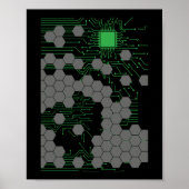 Computer Science Circuit Board Poster (Voorkant)