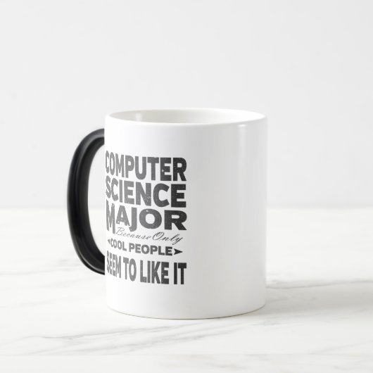 Computer Science College Major Cool People Magische Mok (Voorkant links)