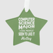 Computer Science College Major Cool People Ornament (achterkant)