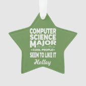 Computer Science College Major Cool People Ornament (voorkant)