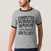 Computer Science College Major Cool People T-shirt (Voorkant)