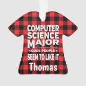Computer Science College Major People Red Pset Ornament (voorkant)