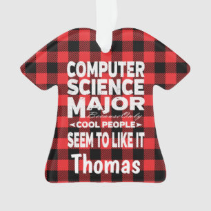 Computer Science College Major People Red Pset Ornament