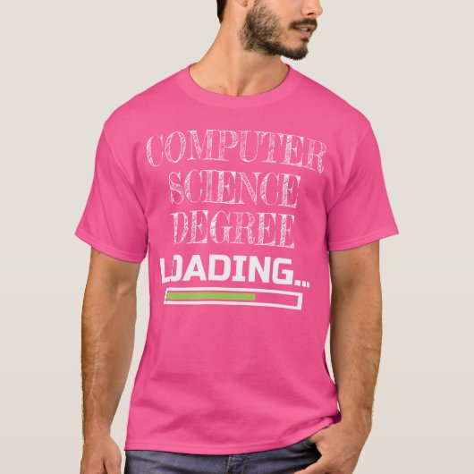 Computer Science Degree Loading Cs School Major T-shirt (Voorkant)