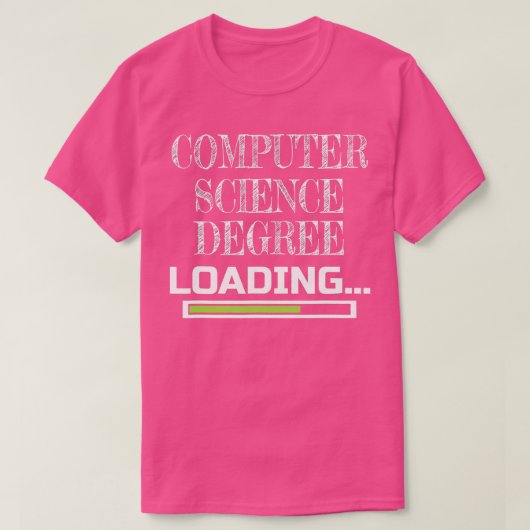 Computer Science Degree Loading CS School Major T-shirt (Design voorkant)