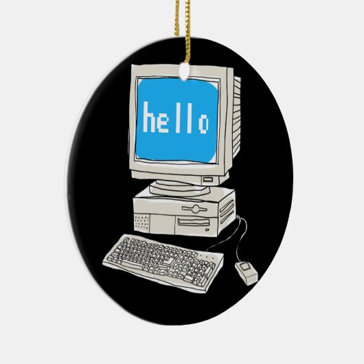 Computer Science Desktop Scientist T-Shirt Keramisch Ornament (Rechts)