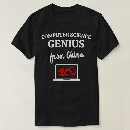 Computer Science Genius uit China Admin T-shirt (Design voorkant)