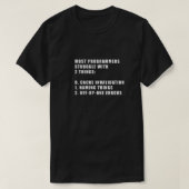 Computer Science grappige programmeurs T-shirt (Design voorkant)