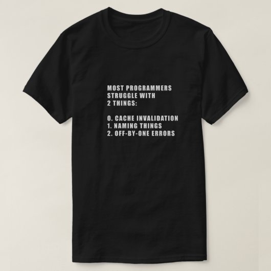Computer Science grappige programmeurs T-shirt (Design voorkant)