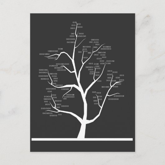 Computer Science leraar binaire code structuur Briefkaart (Voorkant)