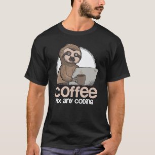 Computer Science Luiaard Programmeur Codeergeschen T-shirt