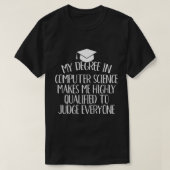 Computer Science Major Afstuderen Gifts T-shirt (Design voorkant)