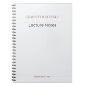 Computer Science Notebook – Minimal Academic Editi Notitieboek (Voorkant)