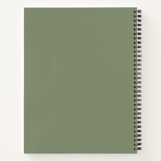 Computer Science Personalized School Olive Graph Notitieboek (Achterkant)