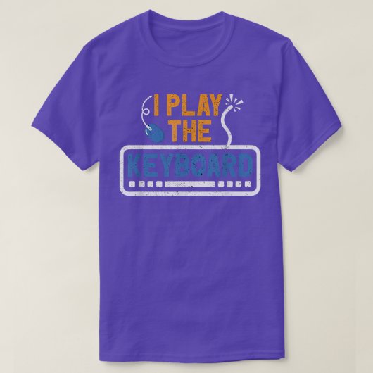 Computer Science Play Keyboard Techie Programmer C T-shirt (Design voorkant)