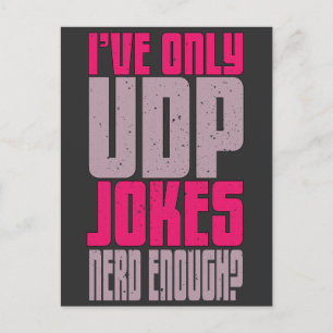 Computer Science Programmer udp Joke Briefkaart