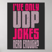 Computer Science Programmer udp Joke Poster (Voorkant)