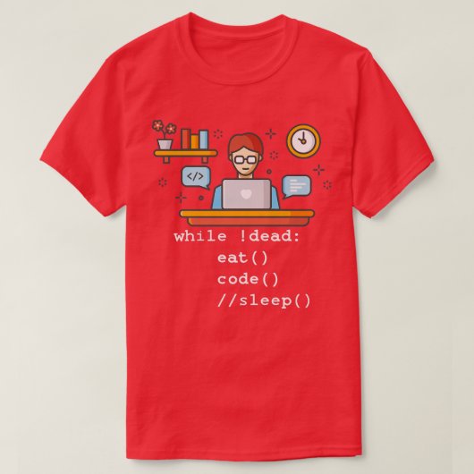 Computer Science Programming coder programmeur Pre T-shirt (Design voorkant)